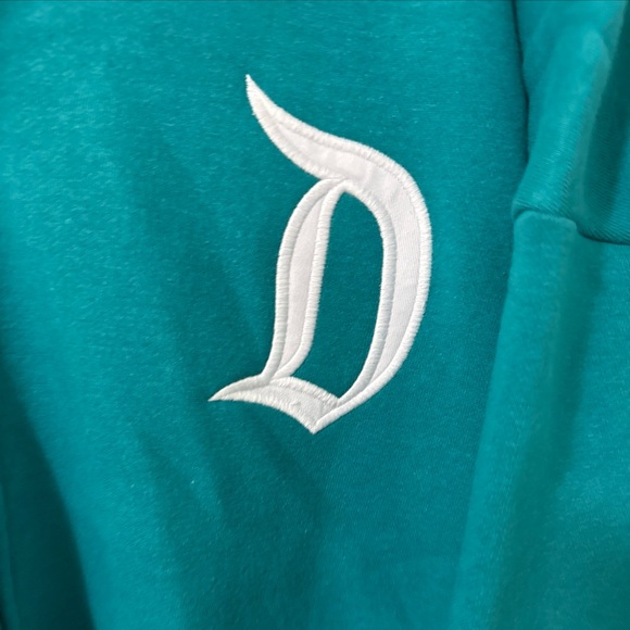 DisneyParks Disneyland Authentic Original Teal ZipUp Hoodie Adult Sz Small/Mediu - Picture 3 of 8